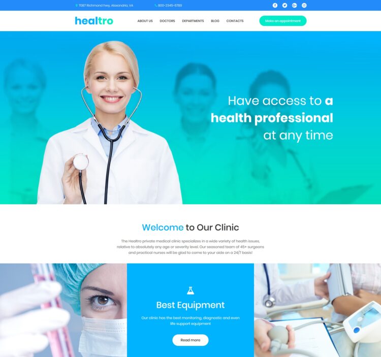 Medical Clinic Website Template | 19