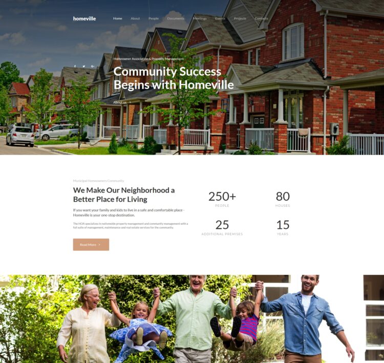 Homeowners Association Website Template | 15