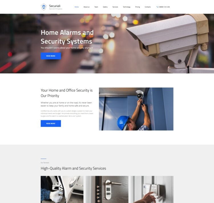 Security Website Template | 17