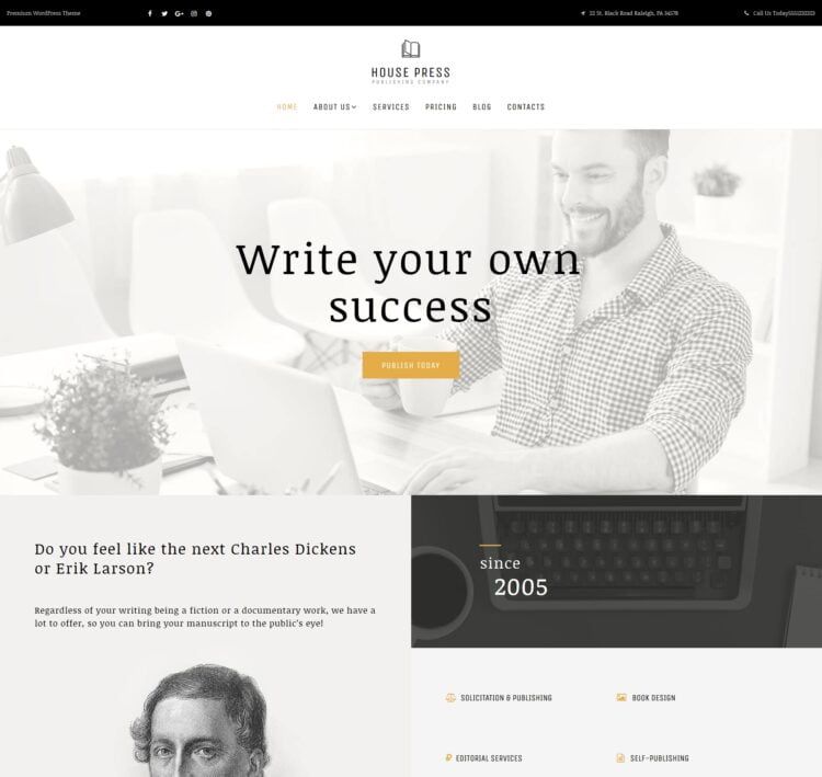 Book Publisher Website Template | 4