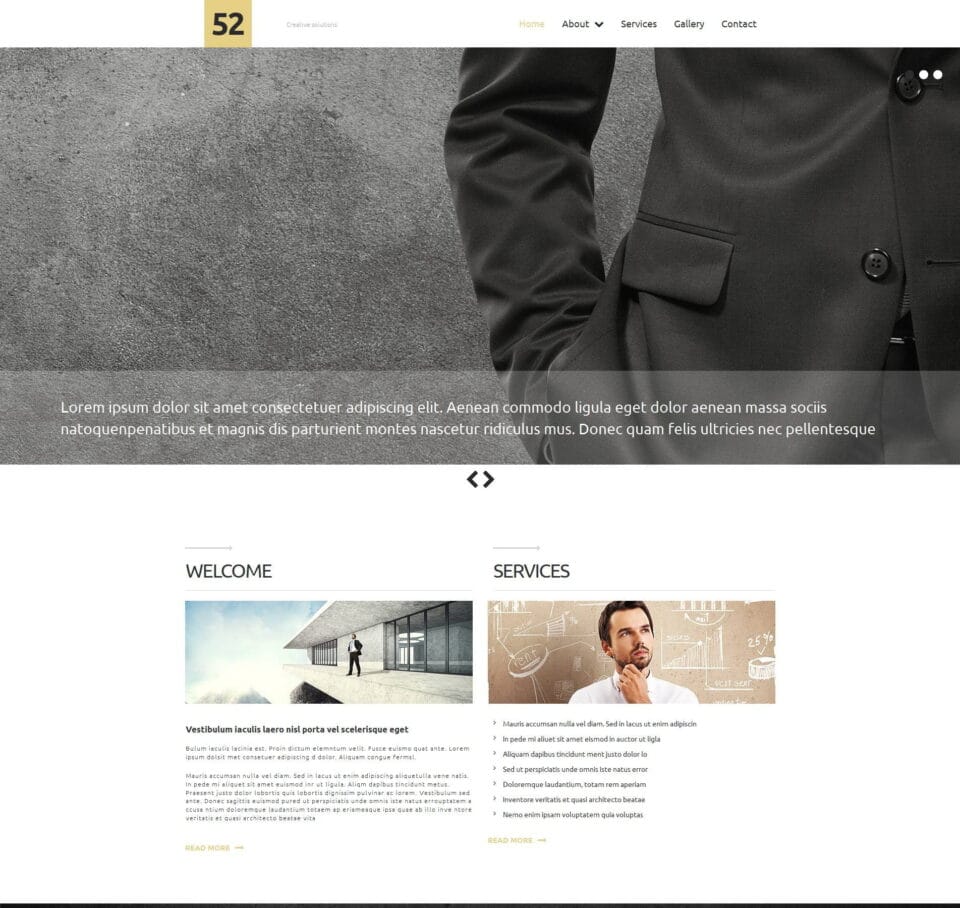 User-friendly website builder template for small business websites