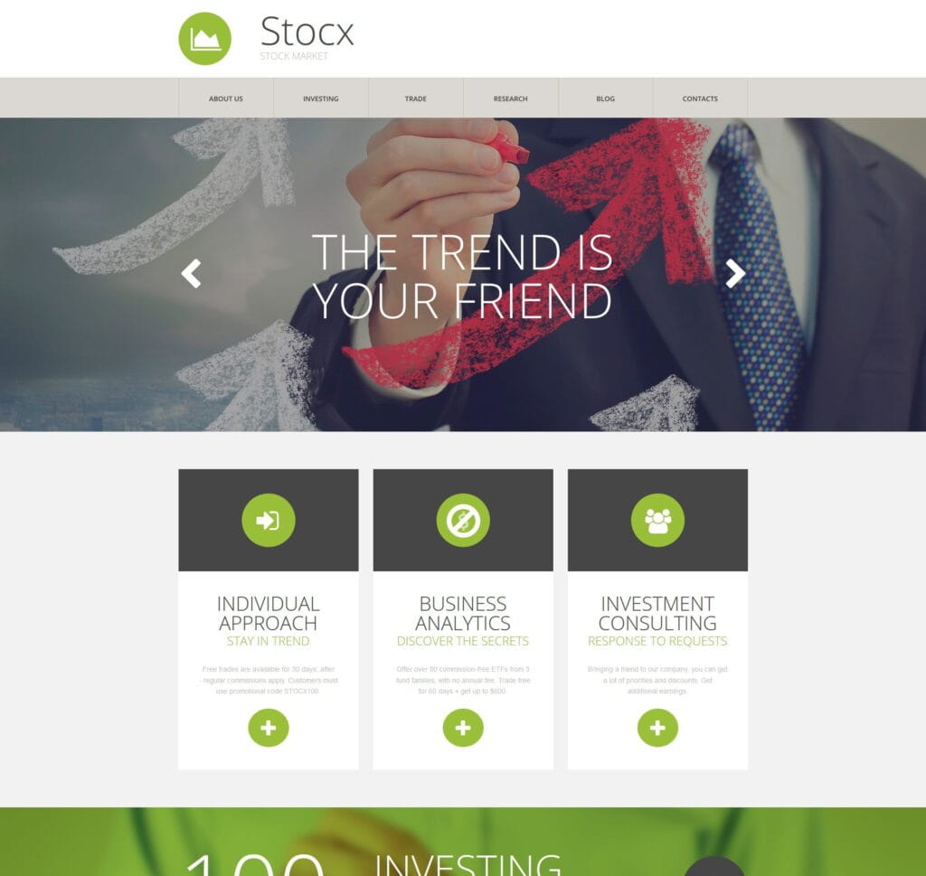 Internet marketing template for digital services, SEO, and online branding