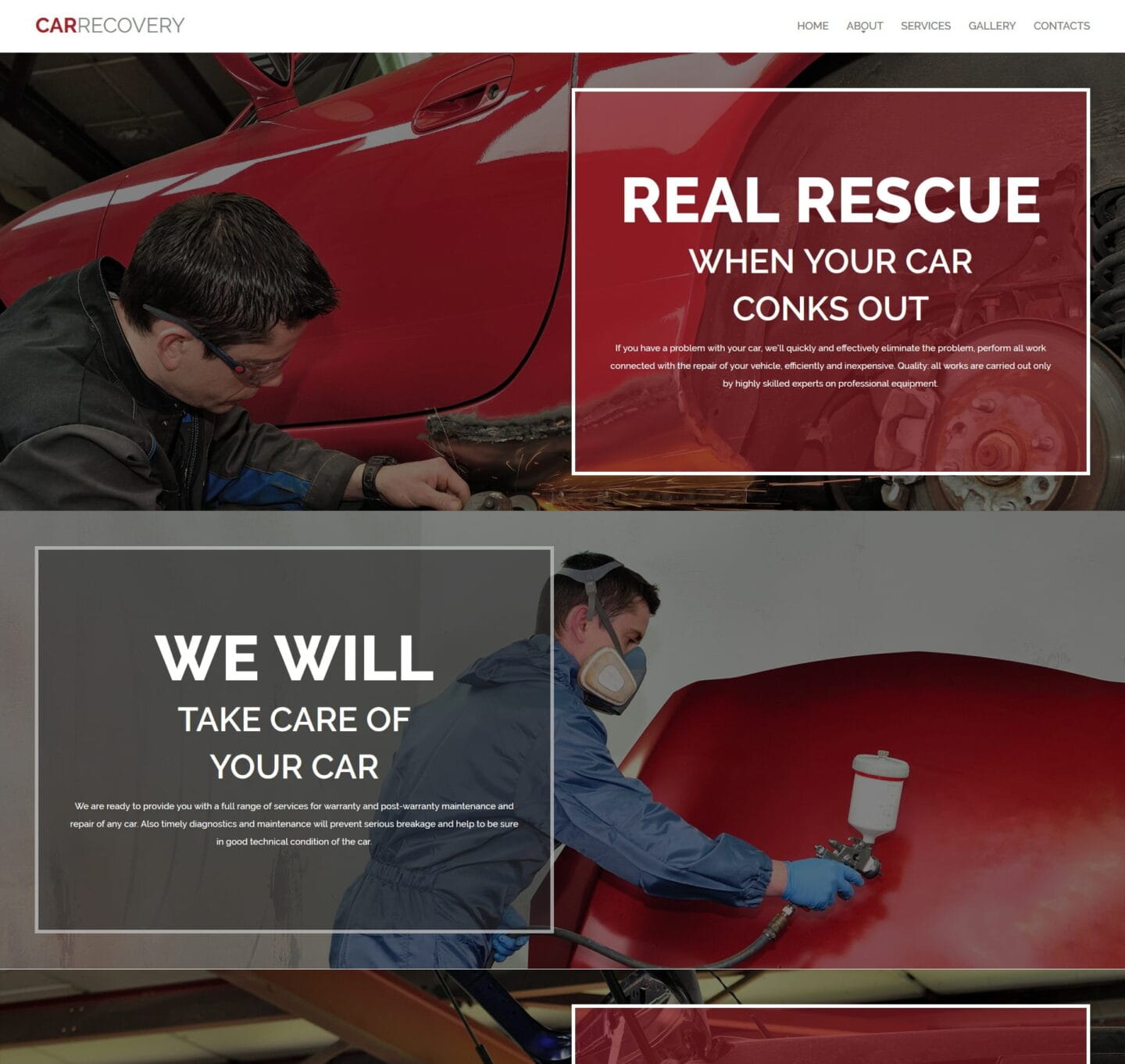 Car Repair Website Template Go Edit