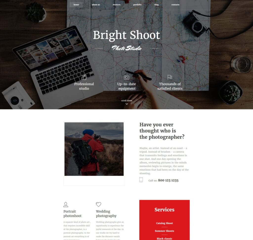 Travel photo gallery template for sharing travel photos, trip highlights, and visual stories