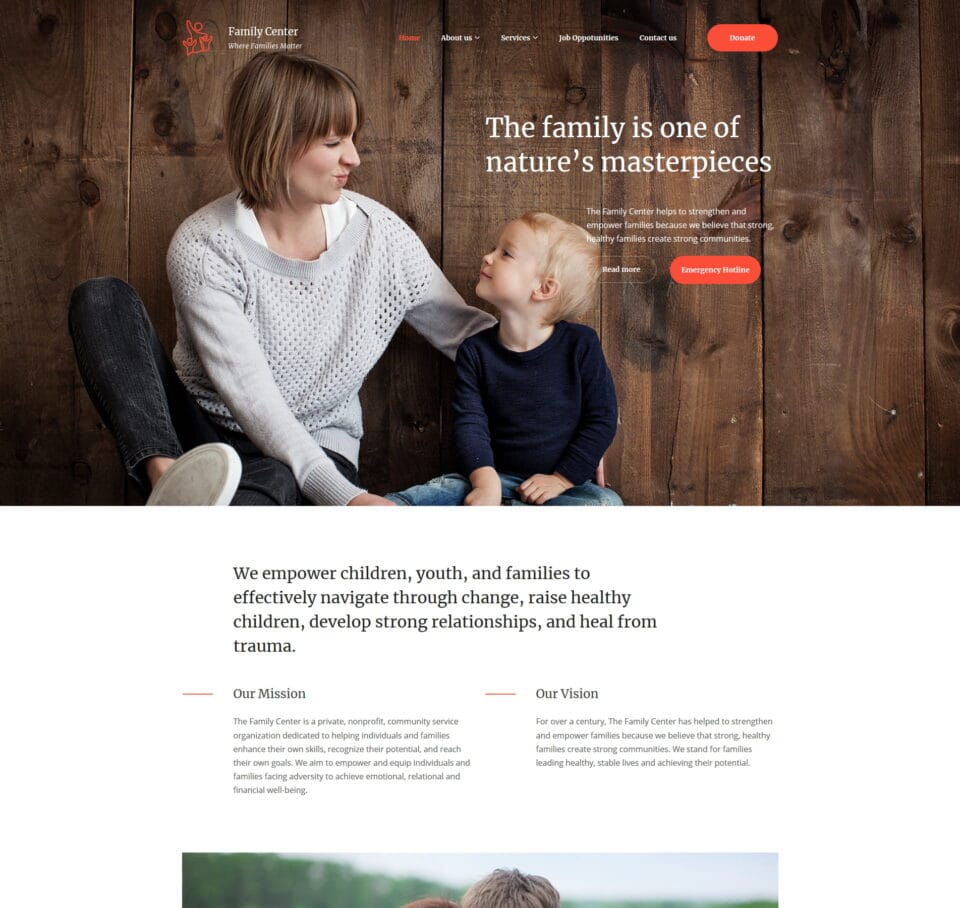 Counseling website template for therapists, mental health, and wellness services