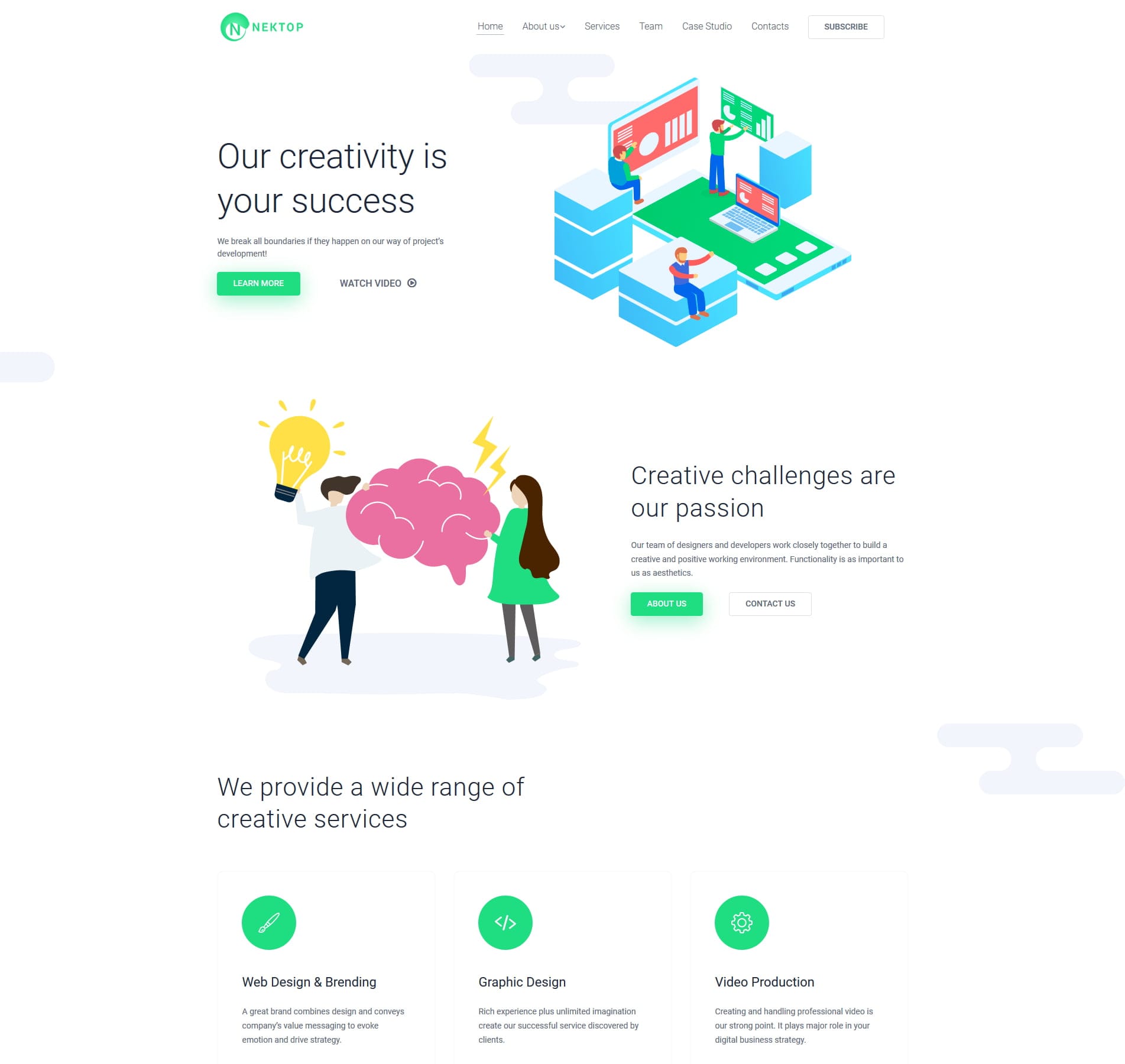 Graphic design portfolio template for showcasing projects and client work