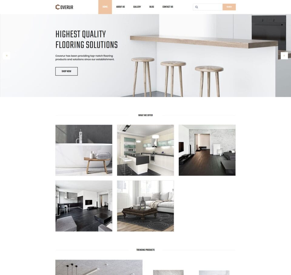 Flooring template for flooring services, materials, and installation