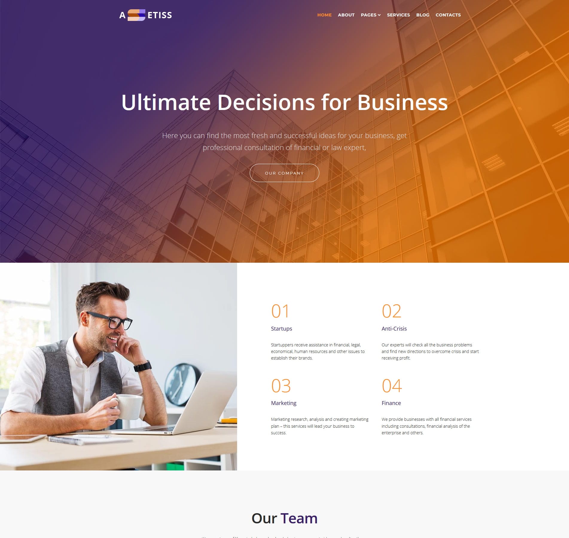 Tax preparation template for tax filing services, accounting, and client consultations