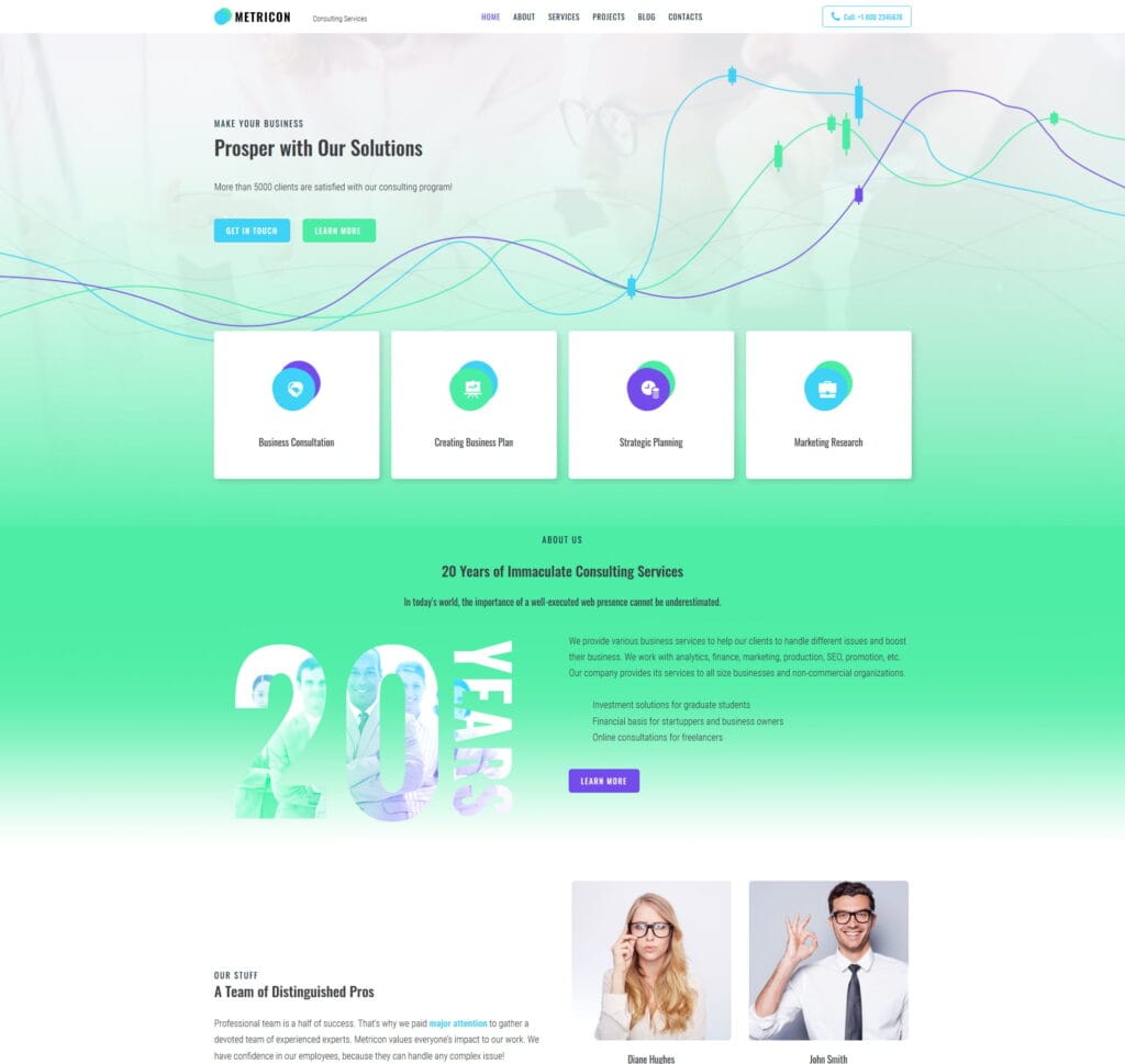 CPA website template for certified public accountants, tax services, and financial consulting